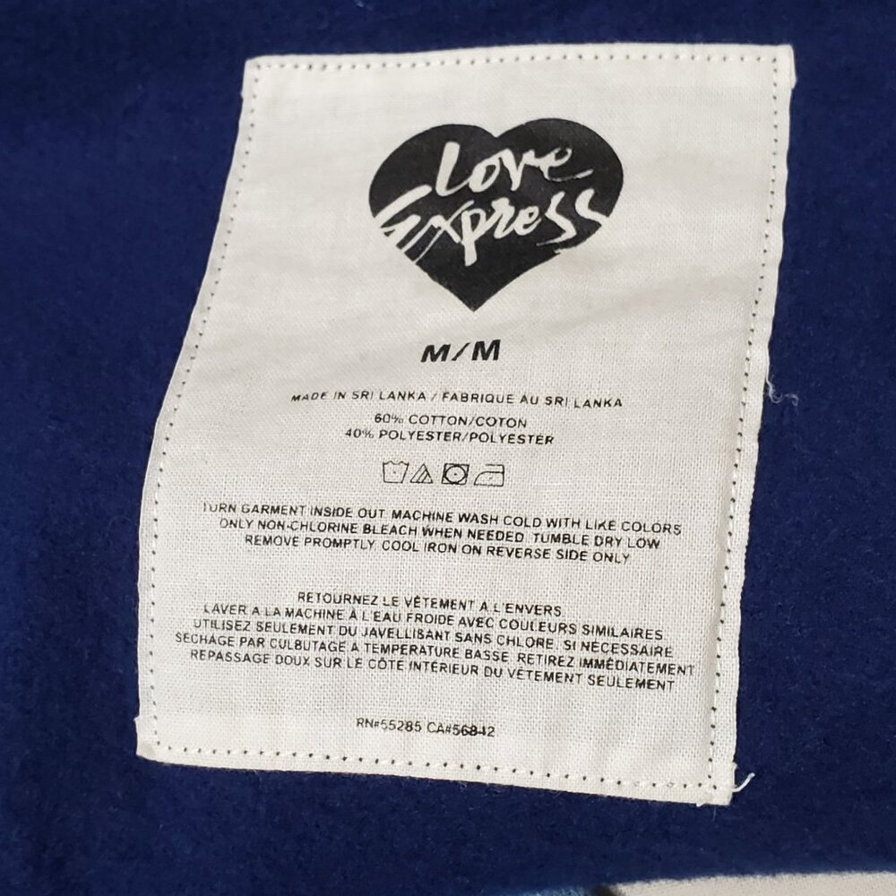 Love Express Women M Sweatshirt Hoodie Skull Graphic Glitter Laurel Wreath Cozy - Picture 6 of 7